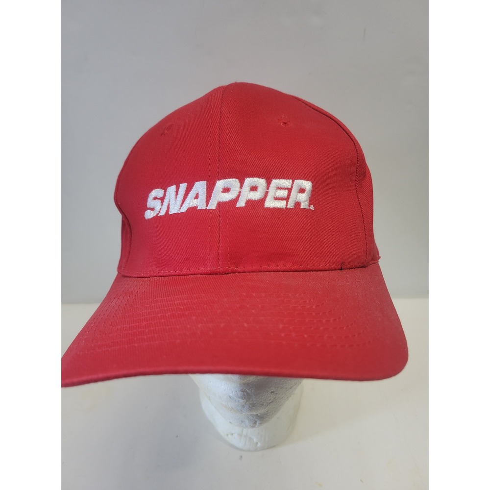 Snapper Mowers Red Embroidered Logo Baseball Hat HeadShot KC Caps Strapback